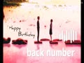 〇 F枠 〇 HAPPY BIRTHDAY / back number by うさき🐰